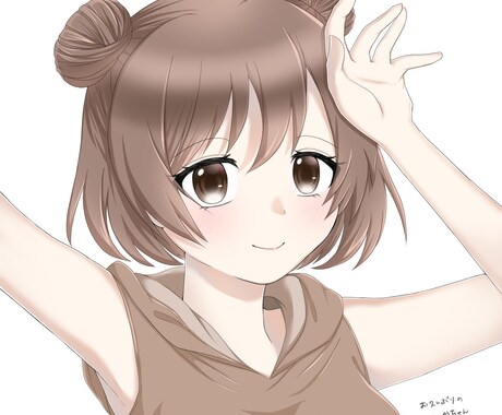 可愛らしい女の子を描かせていただきます SNS等のアイコンに設定できるイラストを描かせていただきます イメージ1