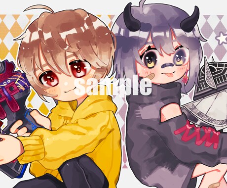ポップなかわいいイラスト描きます イメージ1