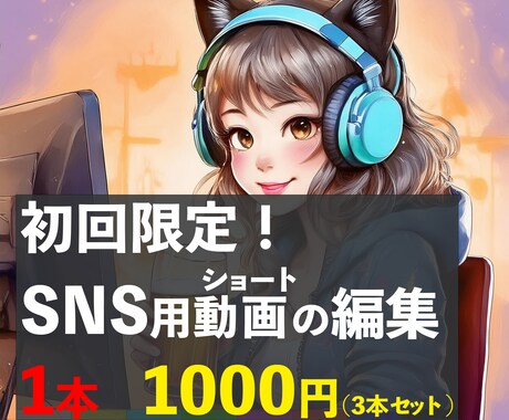 始めての方限定！SNS用動画の編集します ファンを獲得するための動画をテレビマンが作ります！ イメージ1