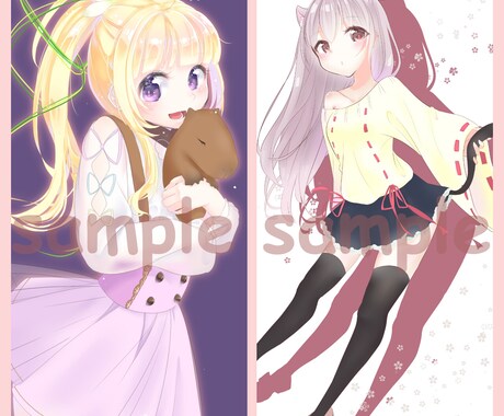 可愛い女の子のイラスト描きます ＊アイコン、動画、表紙や挿絵等で使いたい方にオススメ！ イメージ1