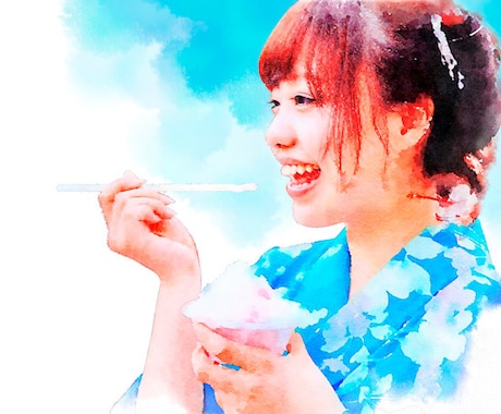 あなたのお気に入り写真を水彩画にします イメージ1