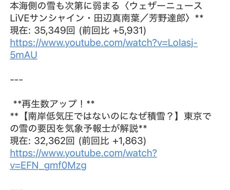 Youtubeの再生数増加通知をします 再生リストのチェックをしよう！ イメージ1