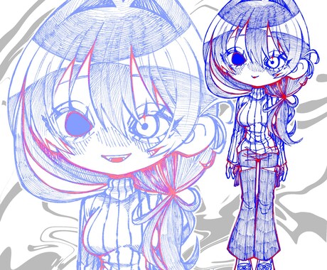 可愛いくてオシャレなデフォルメイラスト作成し‪ます 可愛くてポップな色彩で見やすくスタイリッシュなSDイラスト イメージ2