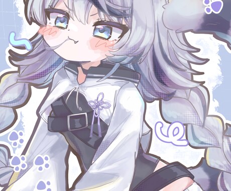 商用費込み◎可愛くて魅力的なイラスト制作します アイコンやサムネ、立ち絵、グッズ用イラストなど活動者さんに イメージ2