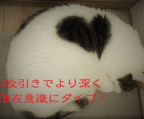 1枚ワンコイン！3枚引きでより深く占います カードが増えた分、より深く潜在意識にダイブします イメージ1