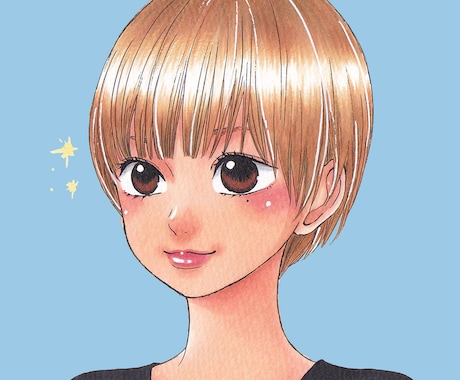 唯一無二♪素敵な人物アイコンおしゃれに描きます 温かみのある色合い・表情のイラストで個性をアピールいたします イメージ2