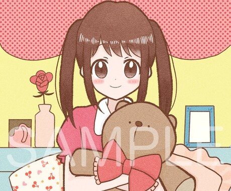 商用OK！かわいい癒しイラスト描きます ◆かわいい系イラスト◆本の表紙絵・アイコン・ヘッダーなど イメージ2