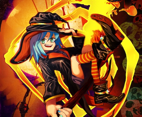 背景付きのファンタジーイラストを描きます 小説の表紙やゲームのイラストなどを描きます。 イメージ2
