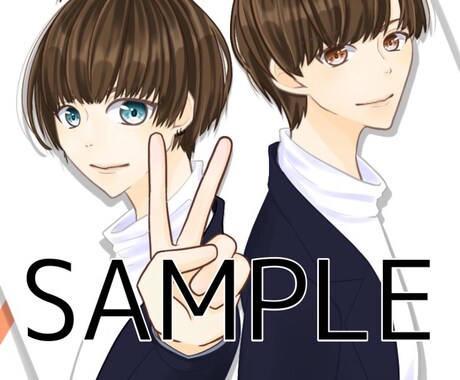 等身SNS用アイコンお描きします 要望に沿ってSNS用アイコンお描きします イメージ1