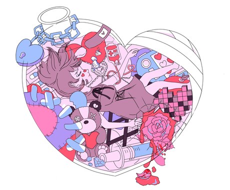地雷系の可愛い女の子のイラストを描きます ゆるふわ系のイラスト需要にピッタリ！ イメージ2