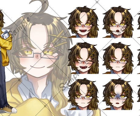 TRPG用の立ち絵描きます 表情差分込みの値段になります！ イメージ2