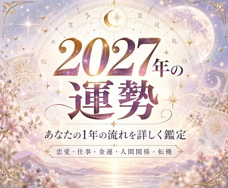 2027年の運勢あなたの1年の流れを詳しく占います イメージ1