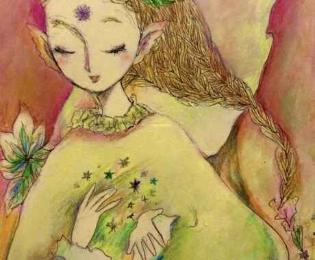 あなたの情報から浮かんできた天使の絵を描きます お守りとして、インスピレーションを広げるために イメージ1