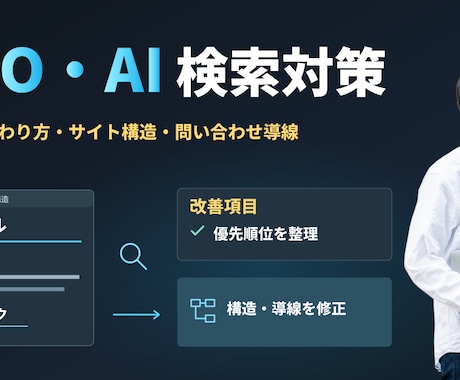 SEOとAI検索を考慮してサイトを改善します イメージ1