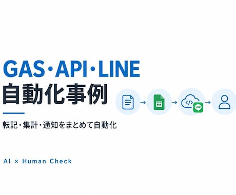 GAS・API・LINE連携で業務を自動化します イメージ1