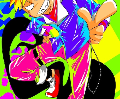 インパクトのあるイラストを描きます クリックしなくても目立つイラストを提供します イメージ1