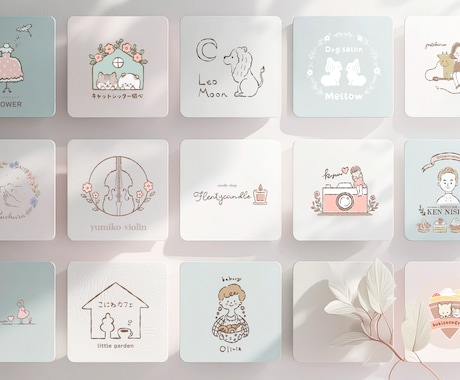 かわいくておしゃれな手描きロゴを作成します 様々なコンテストで受賞した経験のあるイラストレーター イメージ2