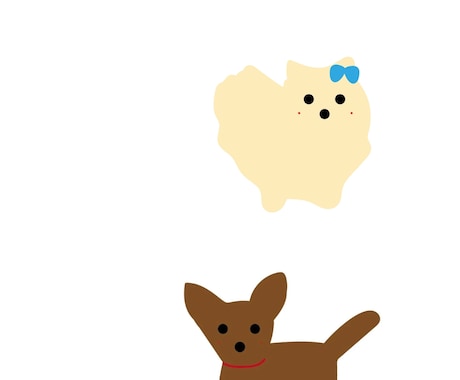 大切なペットをゆるふわイラストにします いつまでも飼い主様のあなたを癒してくれてると感じて欲しいです イメージ1