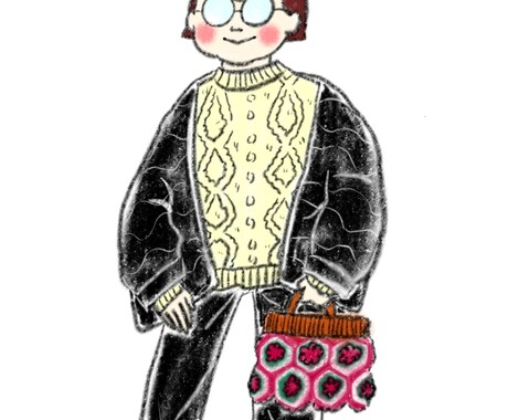 似顔絵実績が100件にいくまで1500円で描きます 優しくてポップな、ファッション性の高い似顔絵が得意です。 イメージ1