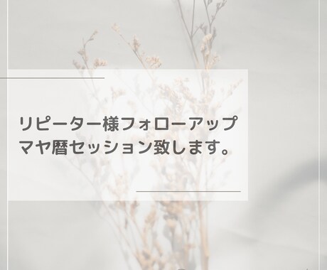 マヤ暦セッション致します リピーター様のフォローアップでマヤ暦セッション致します。 イメージ1
