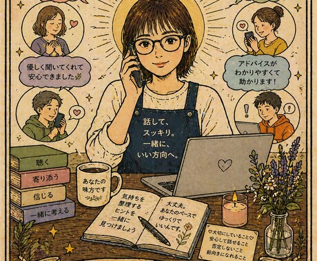 24時間以内返信 あなたの悩みを丁寧にお聴きします 気軽な悩み相談から、深い心のモヤモヤまで。 イメージ1