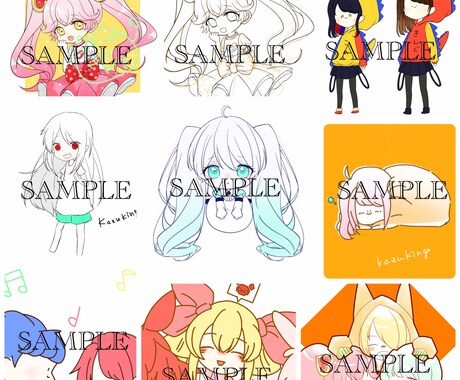 私の絵柄でご要望のイラスト描きます イメージ1