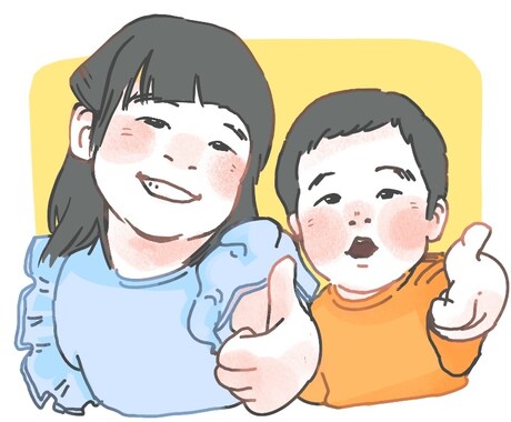 優しくほんわりした雰囲気で似顔絵を描きます 子供が得意です。ゆるいイラスト風のオマケ付き。 イメージ2