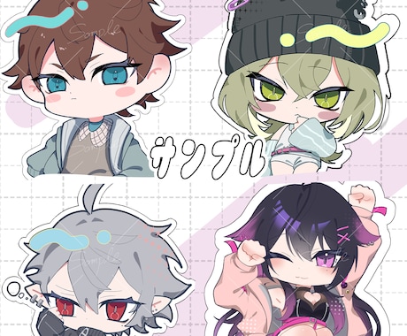 格安でミニキャラ、デフォルメイラスト描きます 最短2日！あなただけの可愛いキャラクター描きます♪ イメージ2