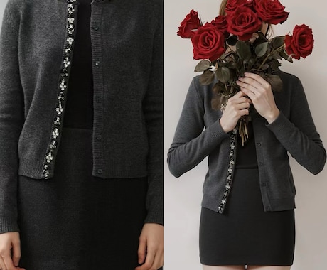 AIで簡単！平置き画像をモデル着用画像に変換します 【EC、越境ECサイト向け】の画像10枚 イメージ2