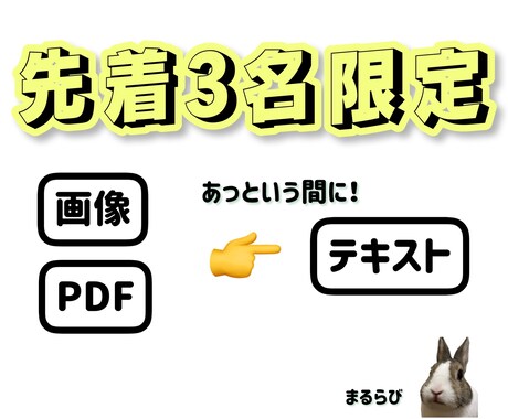 格安で画像・PDFをテキスト化します イメージ1