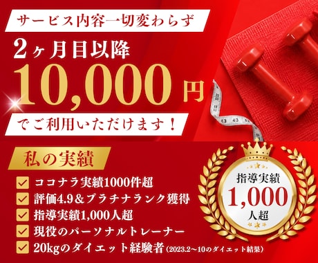 165㎝以下85㎏以上女性限定ダイエット支援します 怖くても大丈夫、一緒に始めましょう。続けられるダイエット。 イメージ2