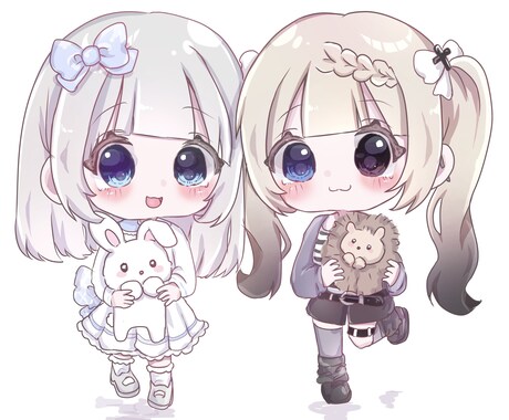 可愛いデフォルメ全身イラスト描きます もちもち！全身デフォルメ♡あなたオリジナル♪ イメージ2