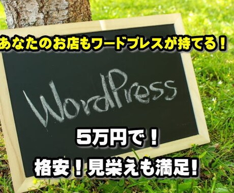 格安で見栄えの良いワードプレスサイト作ります 整体・整骨院・飲食店など来院ビジネスのWPサイトを作成 イメージ1