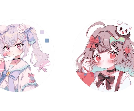 アニメ風のかわいいイラストをお渡しします かわいいイラストを提供します！ イメージ2