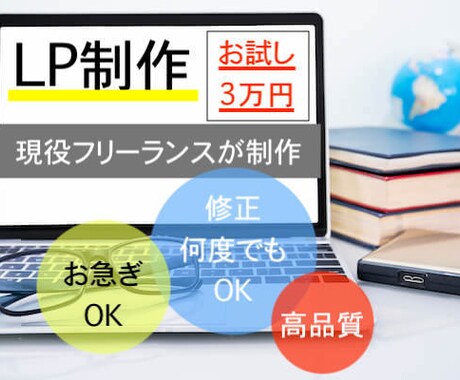 現役フリーwebデザイナーがLP作ります ペライチで高品質な、あなただけのLPを作成します イメージ1