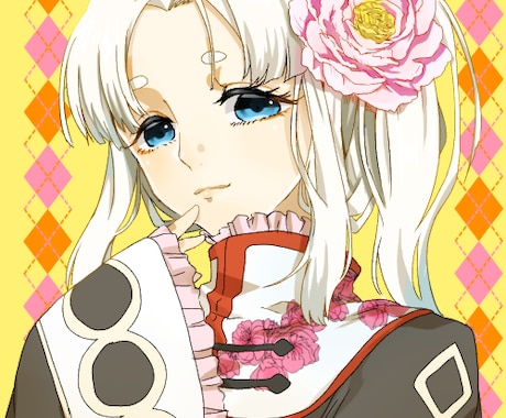 SNSアイコン用のイラスト描きます アニメ塗りで美少女orイケメンなイラスト描きます！ イメージ1