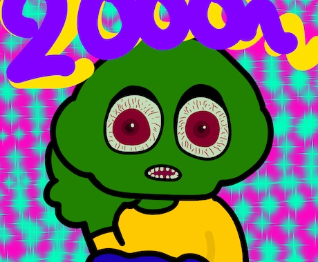 ポップでクセになるキャラクターを描きます カラフルな思い、まるっと描きます♪ イメージ1