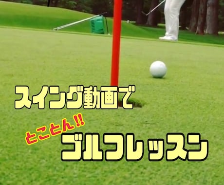 スイング動画でゴルフレッスンします スイング動画でゴルフレッスン♪ たっぷり1500円コース！ イメージ1