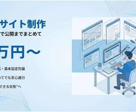 Wixサイト制作を初期15万で納品します 外注が初めてでも安心して進めやすい価格設計で対応します イメージ2