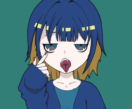 SNSのアイコンを制作します あなた専用のイラストを描きます！ イメージ1