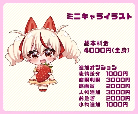 かわいいミニキャラを作成します かわいいミニキャラを丁寧に制作いたします！ イメージ2