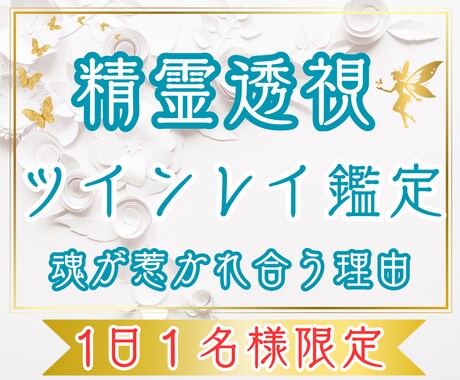 精霊透視✧魂の片割れと再会する運命をみます 離れても惹かれ合う魂。その出会いは、偶然ではありません。 イメージ1