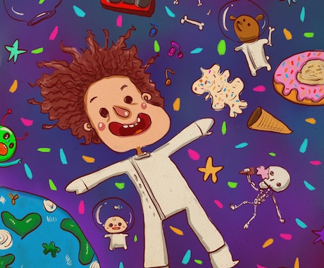 あなたの好きを詰め合わせたゆるイラスト描きます ラフにポップに可愛くあなたの好きを描きます イメージ2