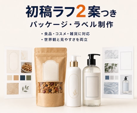 商品の魅力が伝わるパッケージを制作します イメージ1