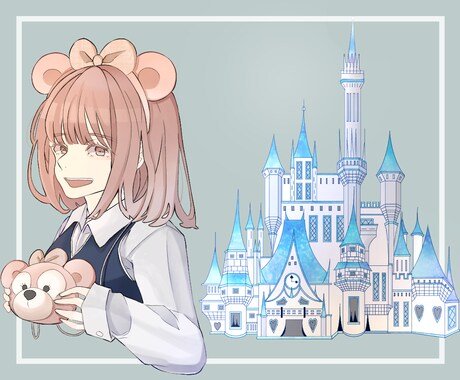 女の子向けのイラストを描きます ゆるふわで綺麗めなデザインです。 イメージ2