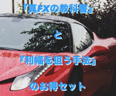 利幅を狙う手法と真FXの教科書をセットで提供します 初心者にもわかる！損切りもきちんと入れる、利幅狙い手法です イメージ1