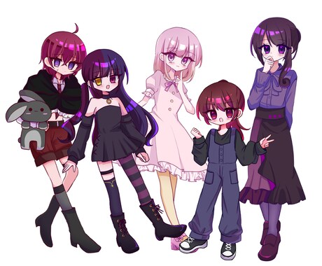 立ち絵お描きします 動画・ゲーム等で利用できる立ち絵作成します イメージ2