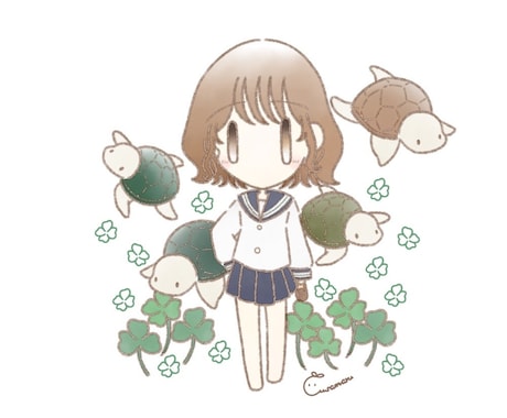商品可能!ほのぼのかわいいイラストを描きます 一緒にグッズ化・商品販売のお手伝いをさせてください! イメージ1