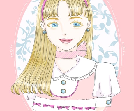 お嬢様風！似顔絵SNSアイコン作成します 憧れのお姫様や貴族令嬢になったイメージで似顔絵をお描きします イメージ1