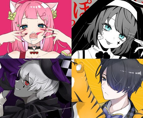 即日納品可／サムネイルイラスト、配信画面制作します 予算によって調整可能！お気軽にお申し付けくださいませ。 イメージ1